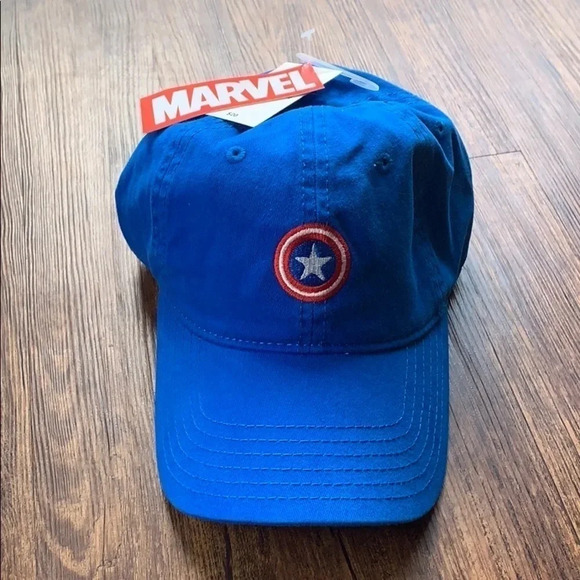 Marvel Captain America Baseball Cap Royal Blue NWT - Picture 1 of 12